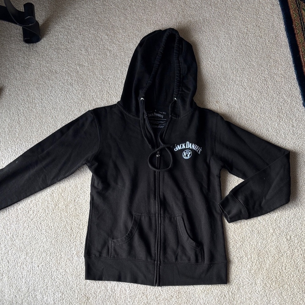 Jack Daniels Black Zip Up Hoodie